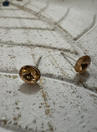 Cercei Light Peach Rivoli Preciosa Swarovski – Oțel Inoxidabil [2]