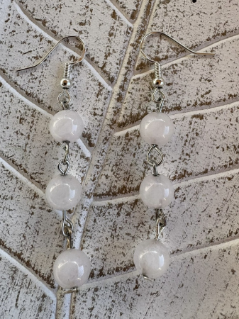 Cercei lungi din Cuart Roz – Piatra iubirii și a armoniei 