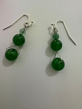 4. Chakra Inimii - Centrul Echilibrului – Anahata - Cercei Jad și Aventurin Verde