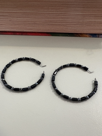 cercei negri hoops [1]