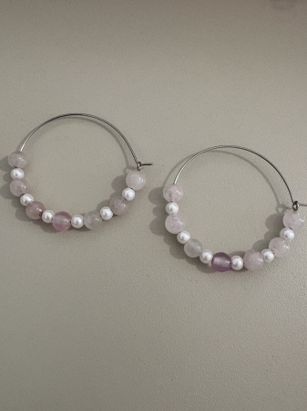 cercei cuart roz hoops [2]