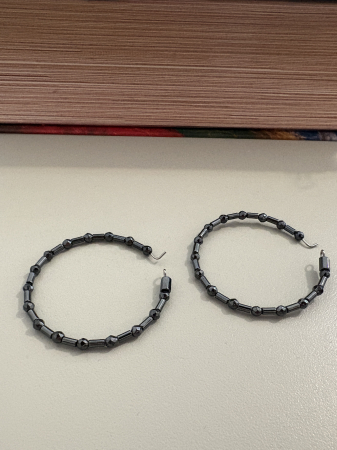 cercei hematit hoops [1]