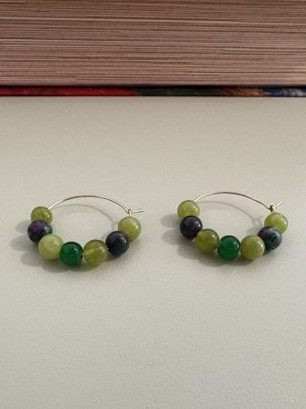 cercei hoops verzi [1]