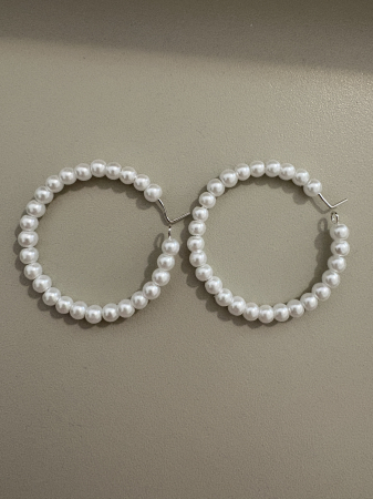 Produse - cercei perle 4mm hoops