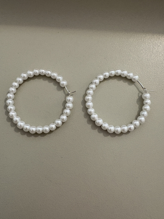 cercei perle 4mm hoops [2]