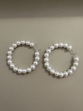 Produse - cercei perle hoops