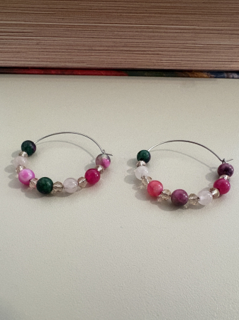 cercei rubin agat hoops [1]