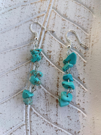 Tortițe tip cârlig (hook) - Cercei Magici Turcoaz – Eleganță și Protecție