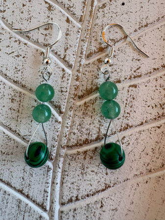 Produse - CERCEI MALACHIT si AVENTURIN VERDE 