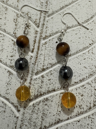 Cercei magici ochi de tigru citrin si hematit [1]