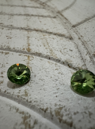 Cercei Peridot Rivoli Preciosa Swarovski – Argint 925 [3]