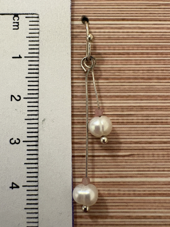  Cercei perle naturale de cultura si turmalină Bijuterii handmade elegante [3]
