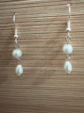 Tortițe tip cârlig (hook) - cercei perle sticla