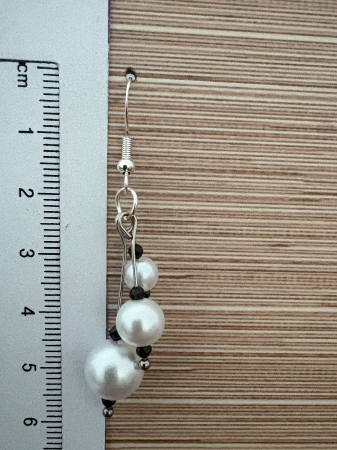  Cercei triunghi turmalină multicoloră și perle – Bijuterii handmade elegante [1]