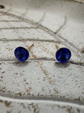 Cercei Sapphire Rivoli Preciosa Swarovski – Argint 925 [3]