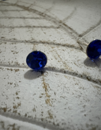 Cercei Sapphire Rivoli Preciosa Swarovski – Oțel Inoxidabil [2]