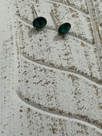 Cercei SWAROVSKI PRECIOSA Rivoli  Emerald (otel) - SWO02  [3]