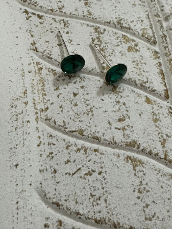 Cercei SWAROVSKI PRECIOSA Rivoli  Emerald (Argint 925) - SWA02  [4]