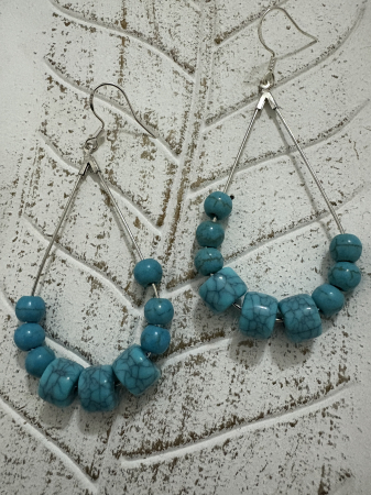 Turcoaz - Cercei Turcoaz Design Geometric