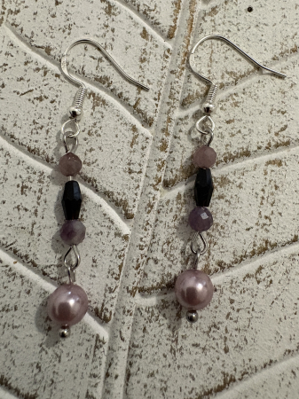 Cercei Turmalină Colorată și Perle de Mallorca – bijuterii handmade pentru echilibru și feminitate [2]