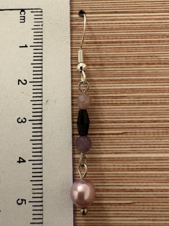 Cercei Turmalină Colorată și Perle de Mallorca – bijuterii handmade pentru echilibru și feminitate [2]