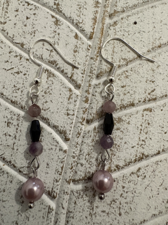 Produse - Cercei Turmalină Colorată și Perle de Mallorca – bijuterii handmade pentru echilibru și feminitate