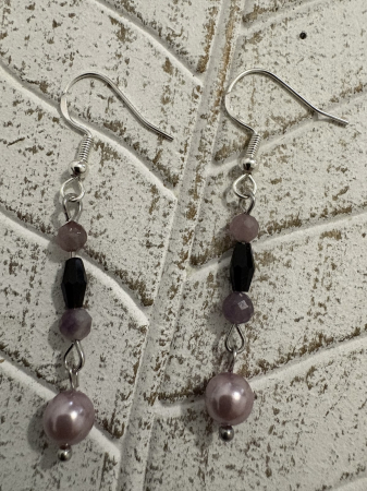 Cercei Turmalină Colorată și Perle de Mallorca – bijuterii handmade pentru echilibru și feminitate [1]