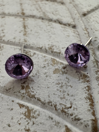 Cercei Violet Rivoli Preciosa Swarovski – Oțel Inoxidabil [2]