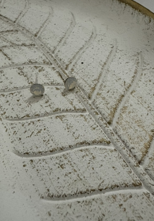 Cercei White Opal Chaton Preciosa Swarovski – Argint 925 [2]