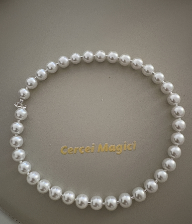 colier perle albe argint cercei magici [2]