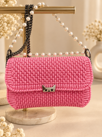 Genti 25*15*7 - geantă roz handmade