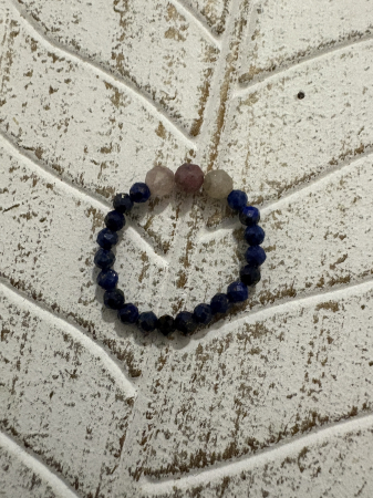 Inel handmade cu lapis lazuli și turmalină [2]