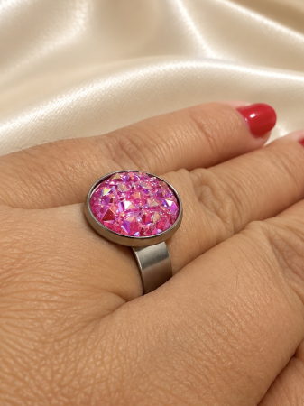 RASINA - inel-fucsia-rasina-12-mm-reglabil-otel-inoxidabil