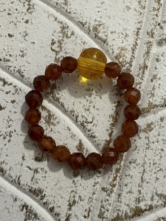 Maro - Inel Granat și Citrin