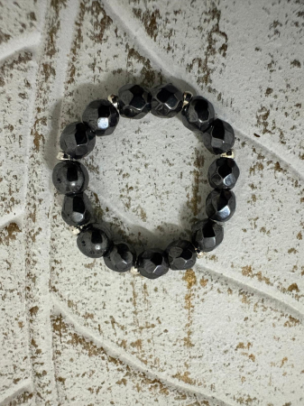 Inel Hematit Fațetat & Argint 925 [3]