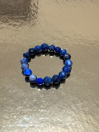 Lapis lazuli - Inel Lapis Lazuli Fațetat