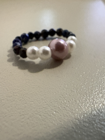 Inel Mărțișor Intuiție & Eleganță – Perle și Lapis Lazuli [1]