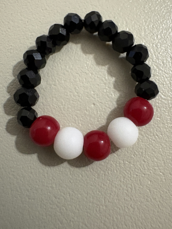 Inel Mărțișor Protecție & Puritate – Onix Alb și Coral [1]