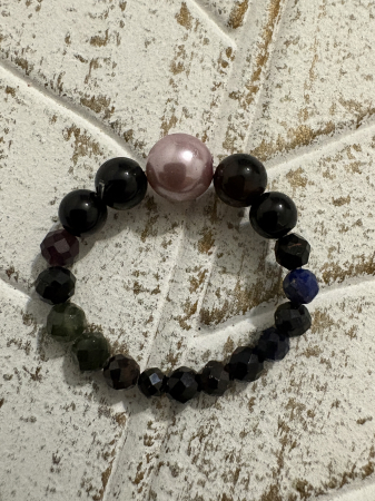 Inele - Inel Onix și Perlă