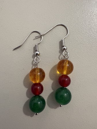 Citrin - cercei-citrin-carneol-cuart-roz-vitalitate