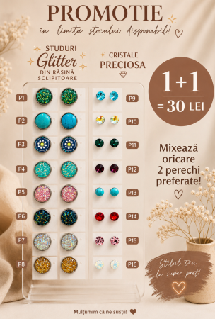 Produse - promoție cercei 1+1