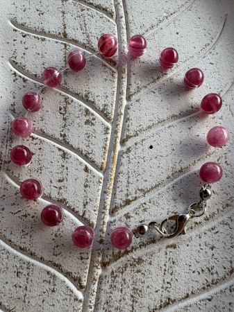 Produse - Set Brățară & Colier Plutitor din Lepidolit – Calm, Echilibru Emoțional & Eleganță Minimalistă