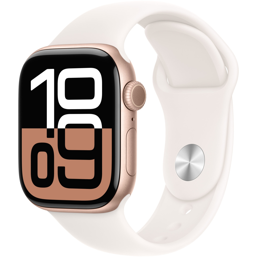APPLE Watch 10 GPS 42mm Rose Gold Aluminium Case Light Blush Band S/M [1]