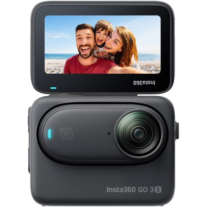 Insta360 GO3S, 4K, 128GB, Negru [1]