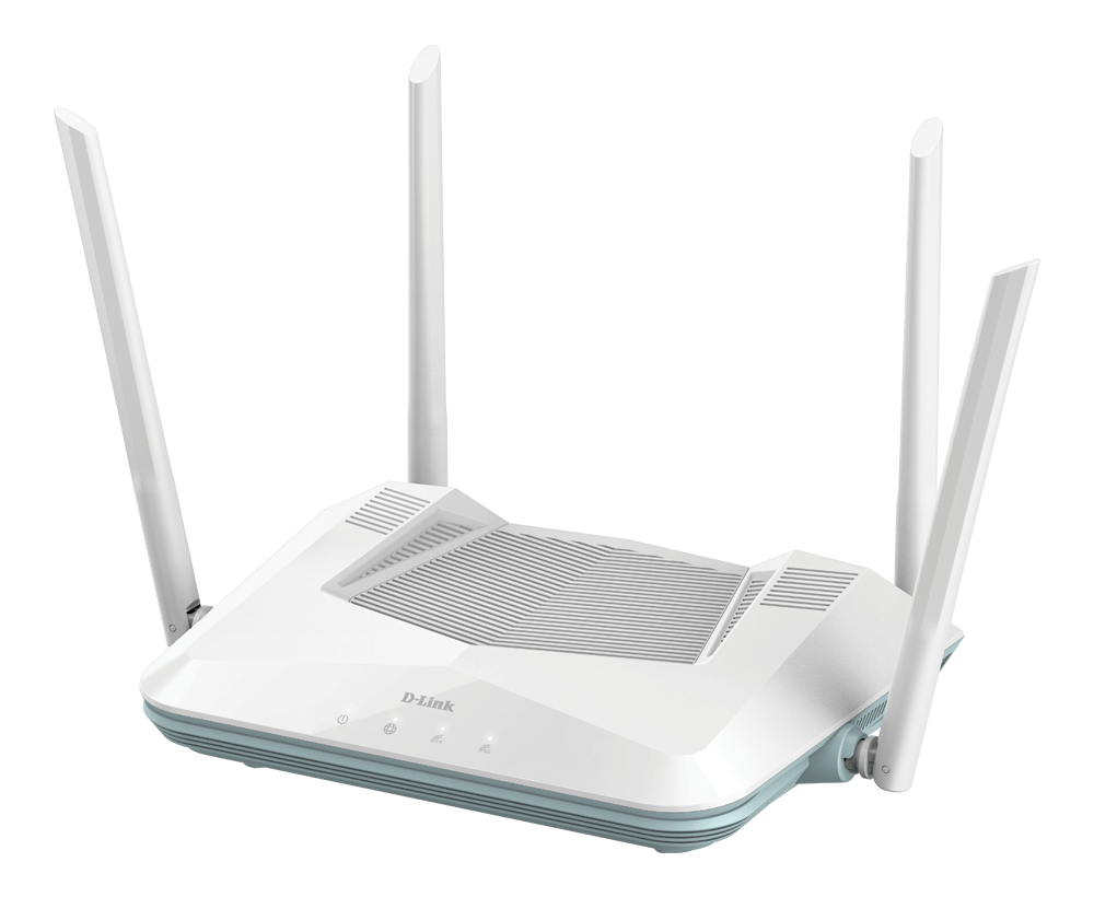 D-LINK AX3200 Smart Router Dual-Band R32, Interfata: 4 x 10/100/1000, 1 x WAN GB, Standarde wireless: IEEE 802.11ax/ac/n/g/b/k/v/a/h, IEEE 802.3u/ab, 4 x antene externe, viteza wireless: 2.4 GHz Up to [4]