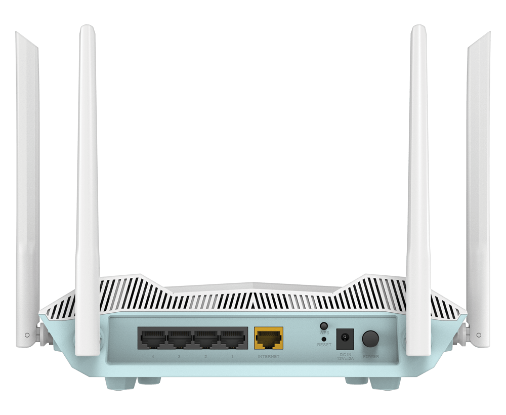 D-LINK AX3200 Smart Router Dual-Band R32, Interfata: 4 x 10/100/1000, 1 x WAN GB, Standarde wireless: IEEE 802.11ax/ac/n/g/b/k/v/a/h, IEEE 802.3u/ab, 4 x antene externe, viteza wireless: 2.4 GHz Up to [2]
