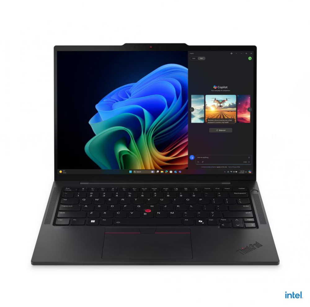 Laptop Lenovo ThinkPad T14s Gen 6 (Intel); 14" WUXGA (1920x1200) IPS 500nits Anti-glare, 100% sRGB, 60Hz, Low Power; Intel&reg; Core Ultra 7 258V, 8C (4P + 4LPE) / 8T, Max Turbo up to 4.8GHz, 12M [3]