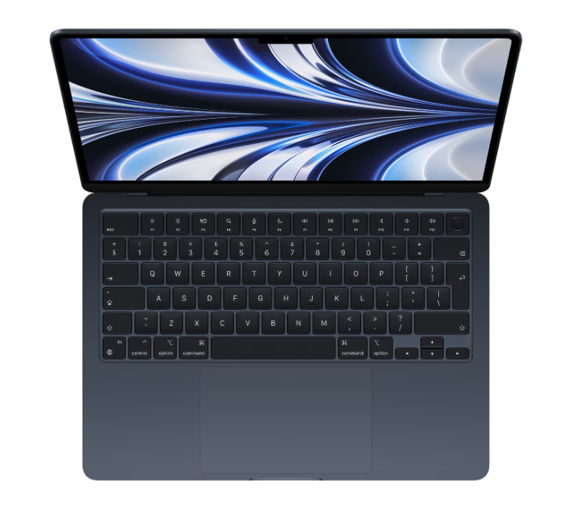 MacBook Air 13.6" Retina/Apple M2 (CPU 8-core, GPU 8-core, Neural Engine16-core)/16GB/256GB - Midnight - INT KB (2022) [2]