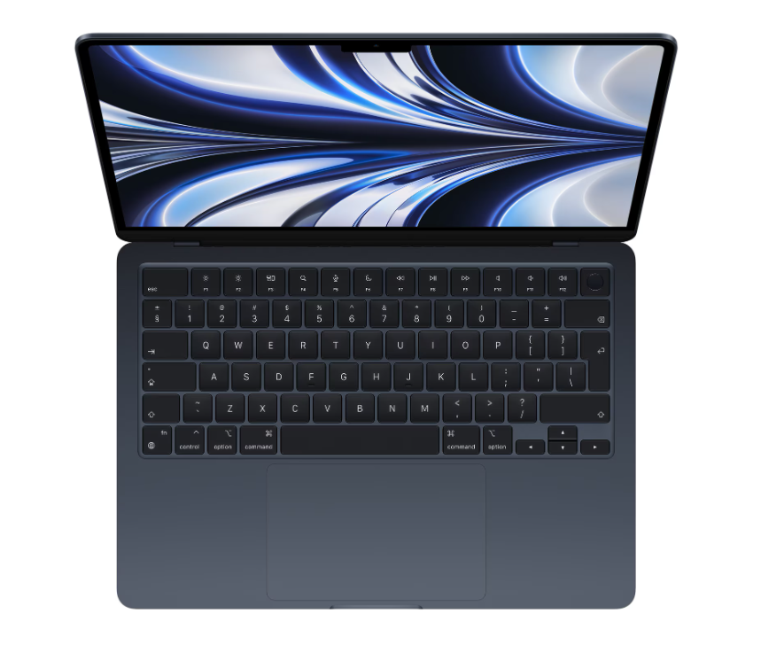 MacBook Air 13.6" Retina/Apple M2 (CPU 8-core, GPU 8-core, Neural Engine16-core)/16GB/256GB - Midnight - RO KB (2022) [2]