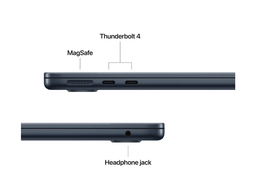 MacBook Air 13.6" Retina/Apple M4 (CPU 10-core, GPU 10-core, Neural Engine16-core)/16GB/512GB - Midnight - INT KB (2025) 35W USBâ€‘C [3]